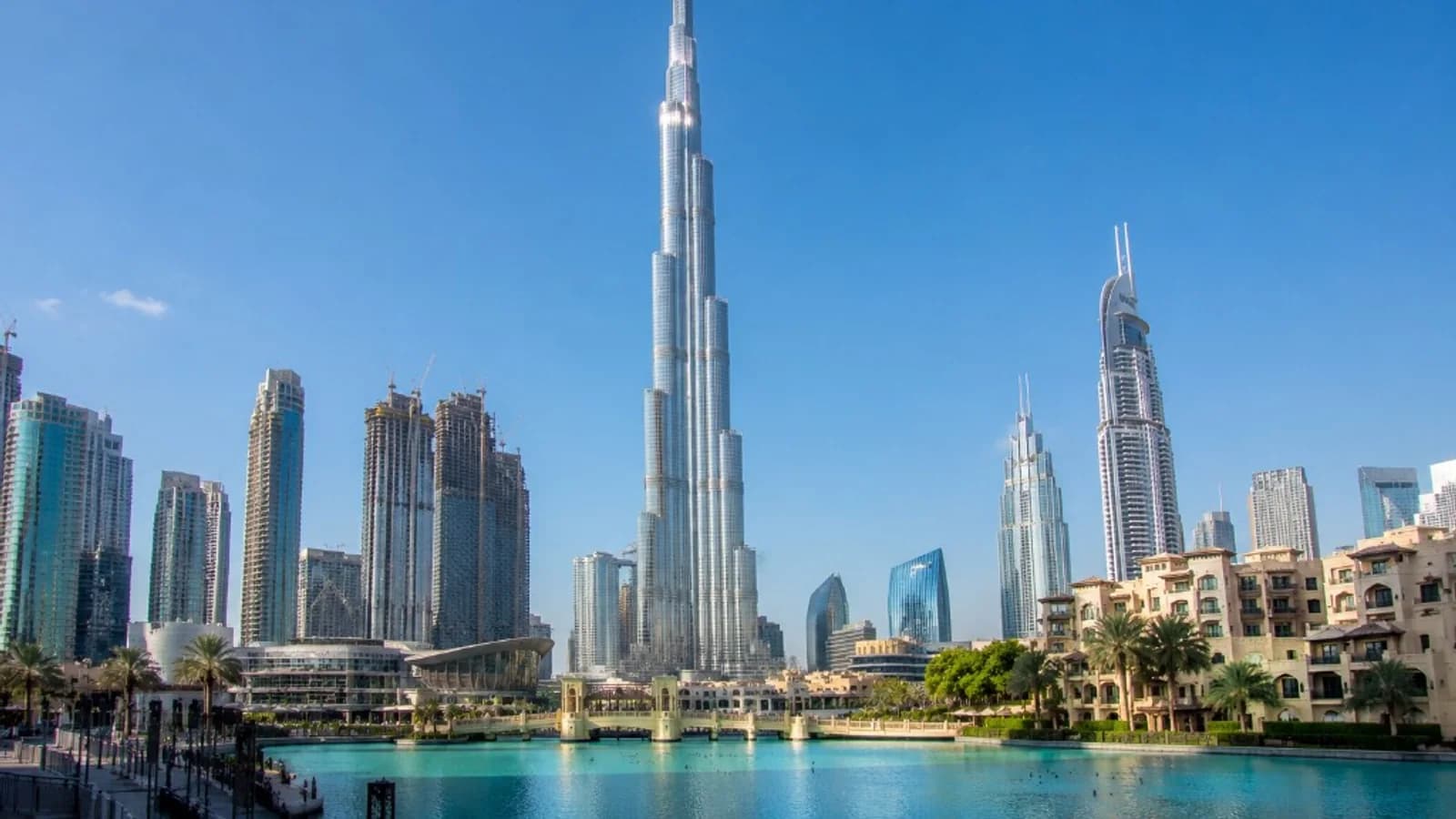The Burj Khalifa and Dubai skyline