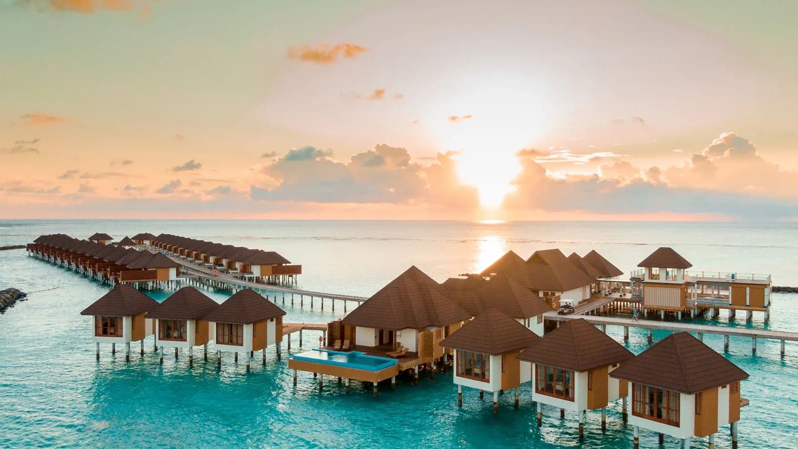 Turquoise Caribbean coast in Mexico