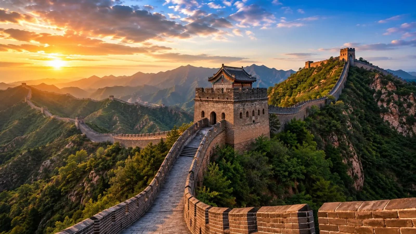A mountainous Asian landscape