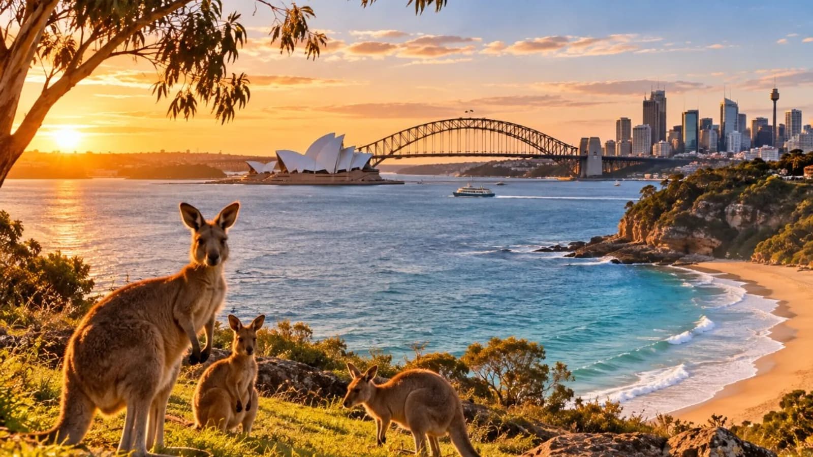 A coastal view in Oceania